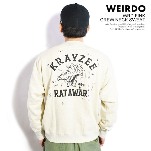 WEIRDO(ウィアード) スウェット WEIRDO WRD FINK - CREW NECK SWEAT WEIRDO(ウィアード) スウェット WEIRDO WRD FINK - CREW NECK SWEAT
