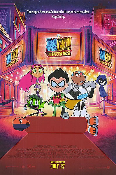 お気に入り インテリア キャラクター アニメ Dcコミックス Go トゥザムービーズ ティーンタイタンズ 映画ポスター おしゃれ Adv 両面 フレームなし 本 雑誌 コミック P 4137