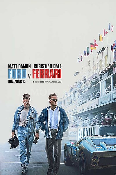 人気満点 映画ポスター フォードvsフェラーリ Ford V Ferrari マット デイモン クリスチャン ベール おしゃれ アート インテリア フレーム別 B 両面 オープニング大放出セール Kuljic Com