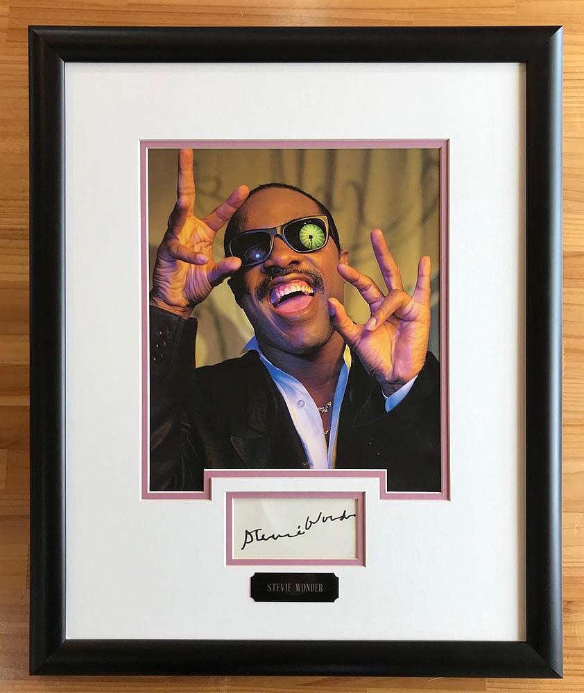 スティービーワンダー　サイン Stevie Wonder スティーヴィー・ワンダー直筆サイン