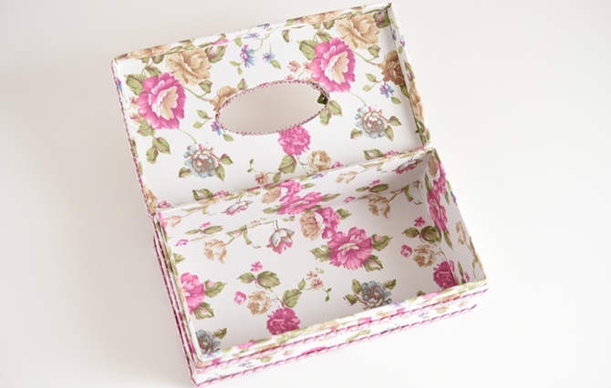 ST薔薇のティッシュBOX FL アンティーク...の詳細画像2