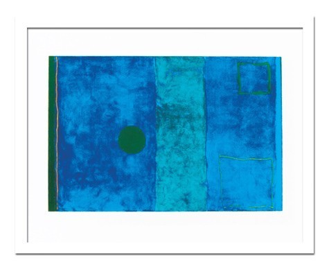 絵画 壁掛け インテリア アート Patrick-Heron BluePainting 絵 額付き