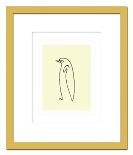 絵画 MOMA PabloPicasso Pingouin ピカソ ペンギン絵 額付き 壁掛け