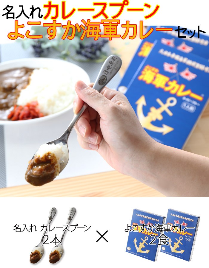 ギフト プレゼント 名入れ カトラリー 1本×2食 カレースプーン
