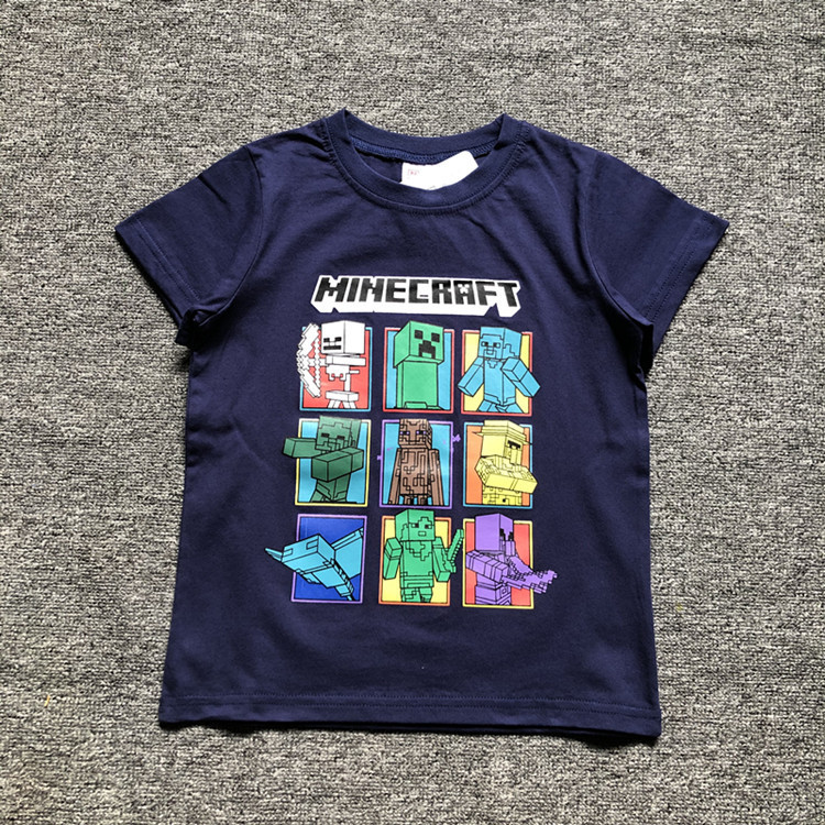 Minecraft マインクラフト Tシャツ 半袖 上着 上衣 キャラクター 綿100% キッズ 子供 夏 春 子供服 プレゼント カジュアル おもしろ かわいい｜aru-store｜04