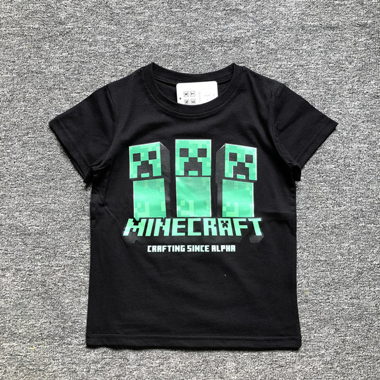 Minecraft マインクラフト Tシャツ 半袖 上着 上衣 キャラクター 綿100% キッズ 子供 夏 春 子供服 プレゼント カジュアル おもしろ かわいい｜aru-store｜05