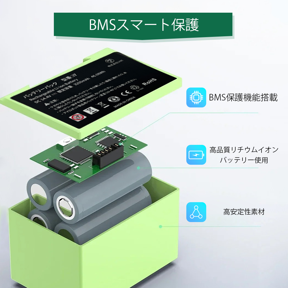 iRobot ルンバ i7 バッテリー 3200mAh 互換用 交換バッテリー 4624864