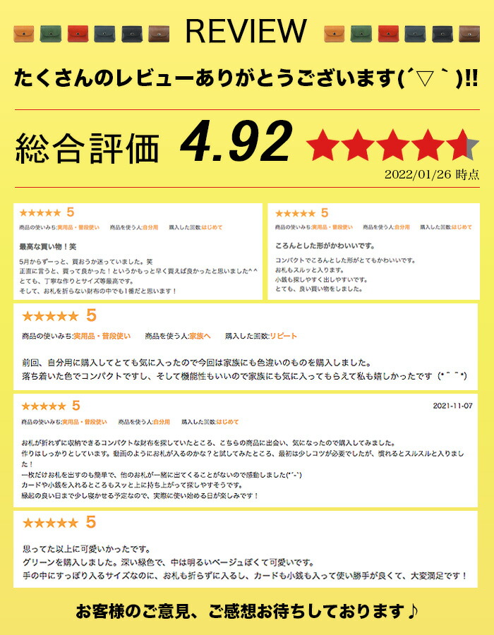 レビューについて