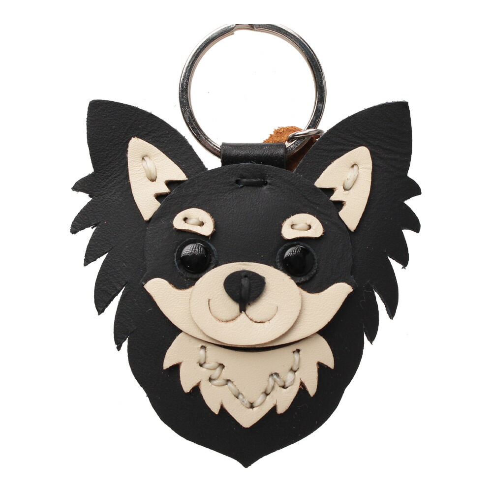 本革 犬 キーホルダー キーチャーム 革 牛革 レザー 柴犬 イヌ トイ