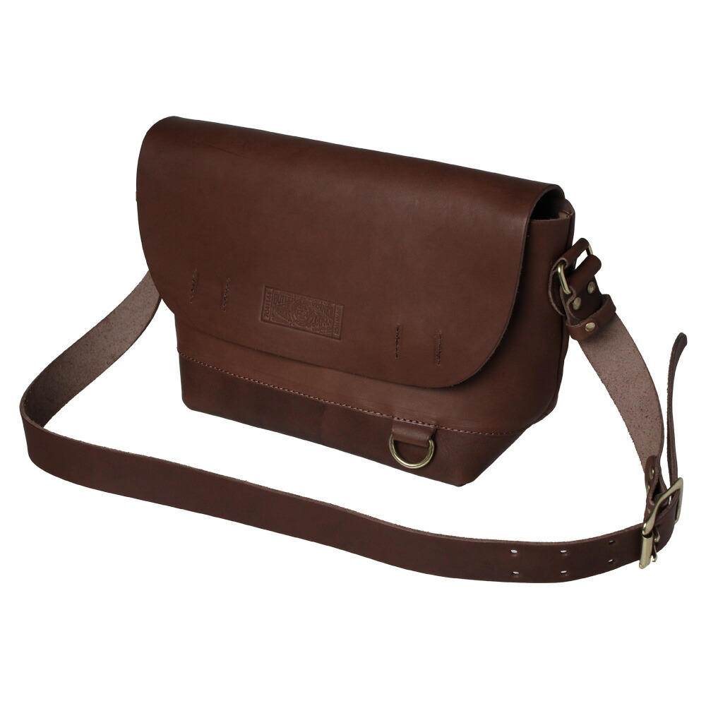 栃木レザー 本革 ショルダーバッグ レザー 革 ブラウン キャメル ヌメ