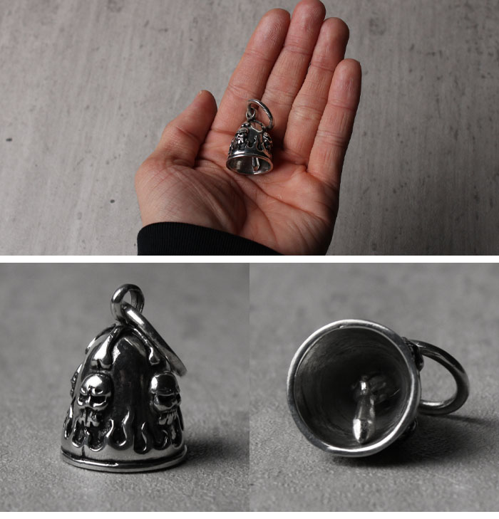 ガーディアンベル スカル ドクロ 髑髏 骸骨 お守り 御守り 魔除け 幸運