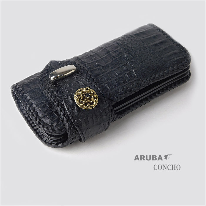 真鍮とジルコニアのコンチョ,aruba,アルバ
