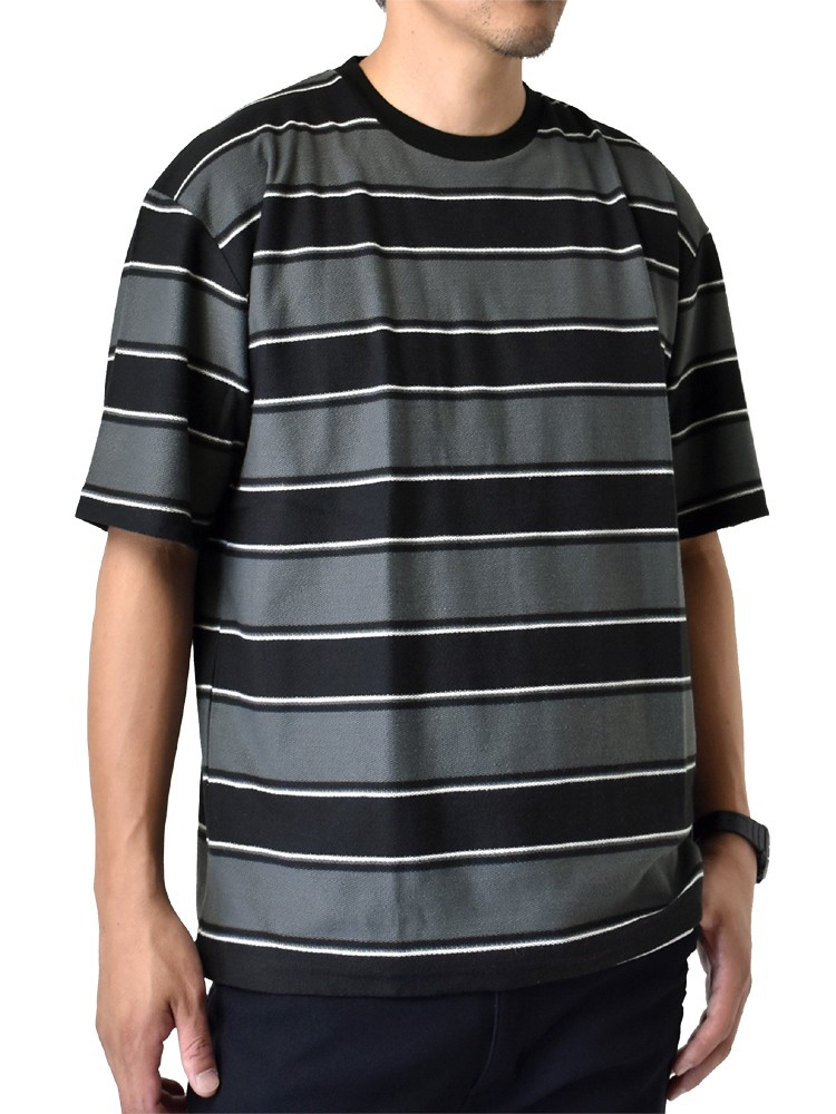 Tシャツ メンズ 半袖 ボーダー ビッグシルエット ドロップショルダー ワイド セール Mens アルージェ 通販 Paypayモール