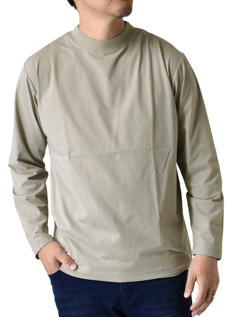 新品未使用　DRT ARTEX アーテックス Tシャツ　　長袖　グレー　Ｌ ARUGE（アルージェ） 長袖Tシャツ メンズ ロンT カットソー モック