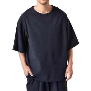ビッグTシャツ メンズ 6分袖Tシャツ ルーズシルエット 綿 楊柳 和 夏 セール