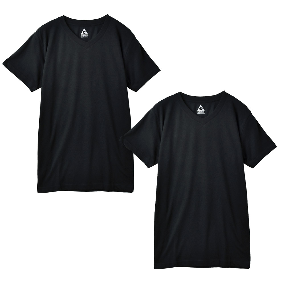 GERRY（ジェリー） Tシャツ メンズ 2枚組 半袖 選べる2衿 インナーT