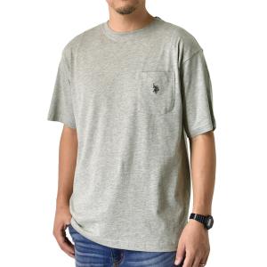 U.S.POLO ASSN. メンズ USポロ 半袖Tシャツ 刺繍 ポケット 無地 セール