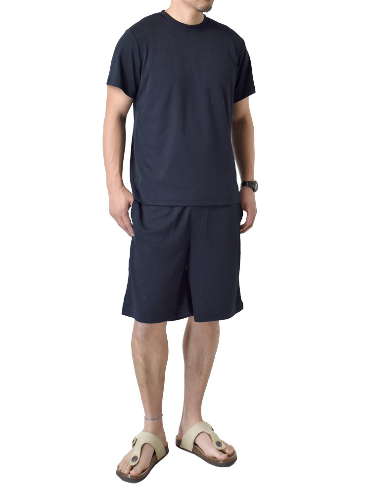 ARUGE ルームウエア 上下セット メンズ パジャマ 半袖Tシャツ
