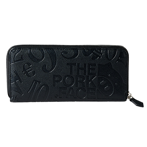 フランク三浦  THE PORK FACE メンズ 財布 ブタ型押し ラウンドファスナー ポークフェイス 大容量  おしゃれ | フランク三浦 | 02