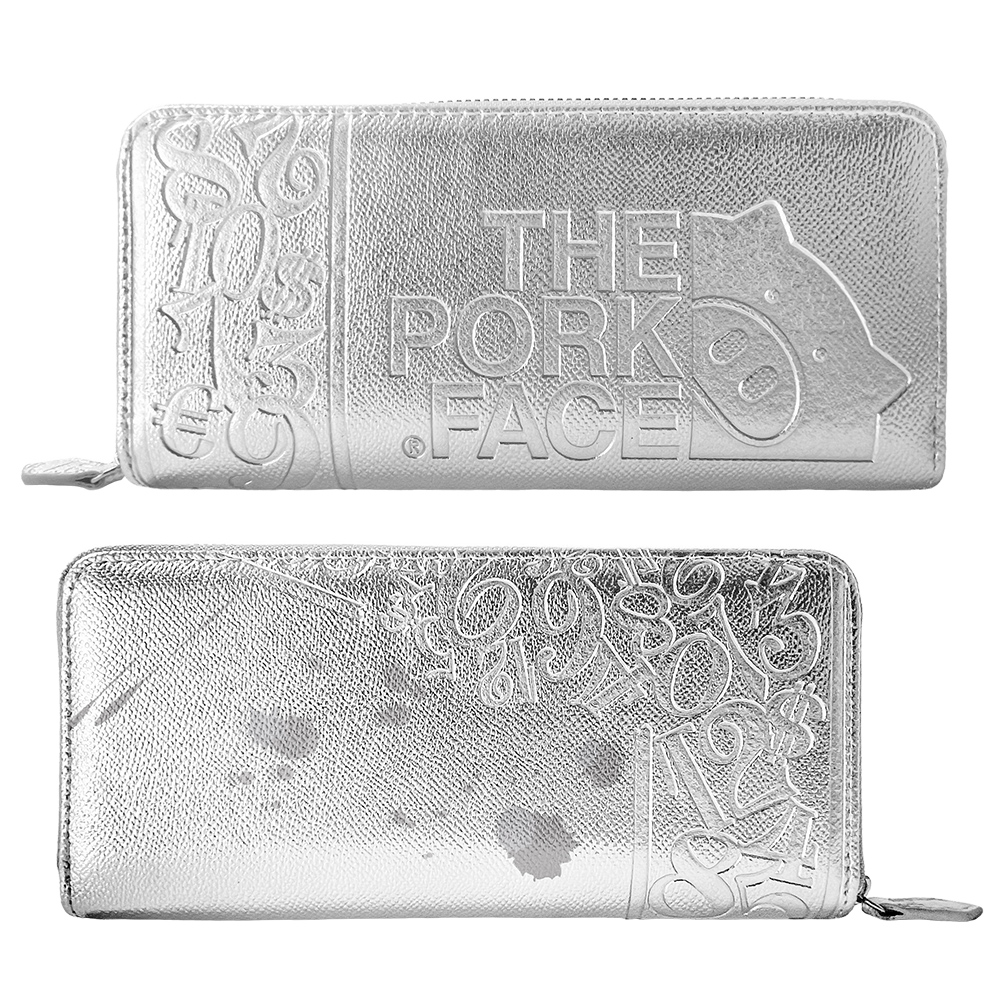 フランク三浦 THE PORK FACE メンズ 財布 ブタ型押し ラウンド
