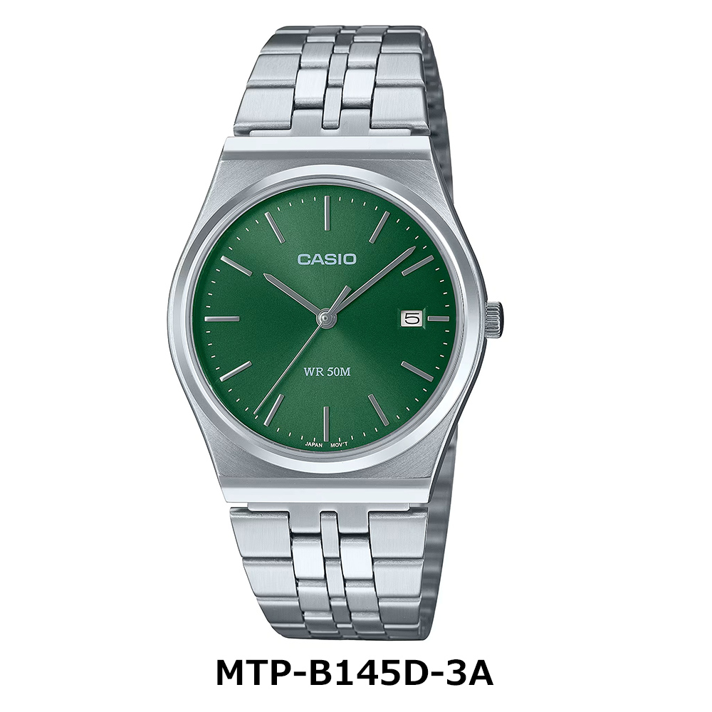 新品 CASIO Collection グリーンカラー デイトアナログモデル CASIO Collection グリーンカラー デイトアナログモデル ターコイズ