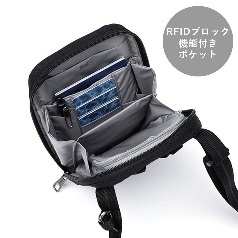 PacSafe パックセーフ RFIDセーフ テッククロスボディ 1L ボディ