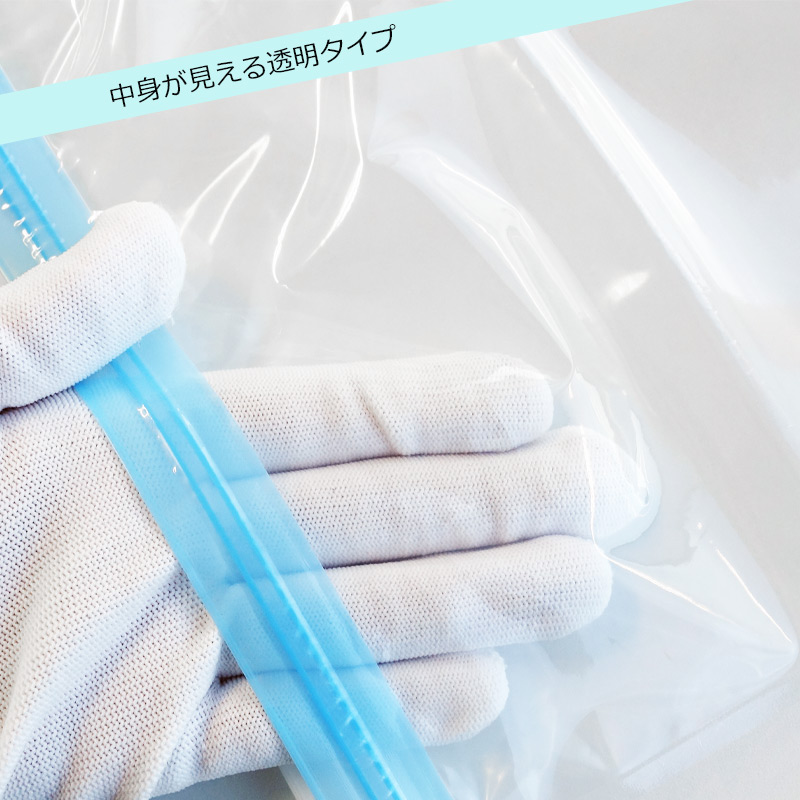 スライダー付 衣類圧縮袋 Lサイズ 2枚入り 日本製 旅行用品 海外
