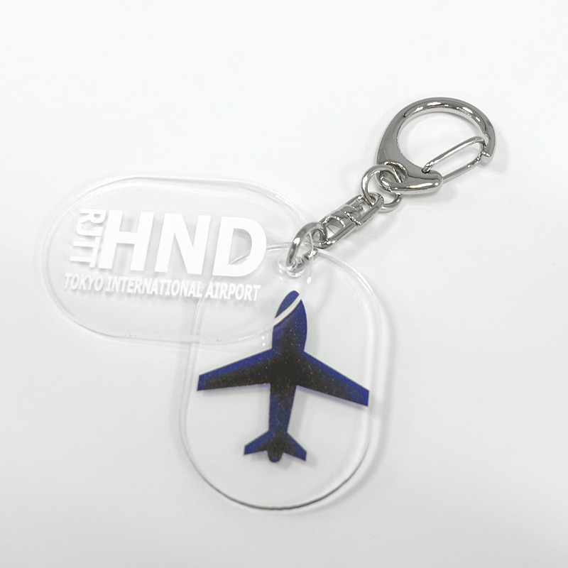 スリーレターコードアクリルキーホルダー ペアタグ 1個 TTC コンサイス