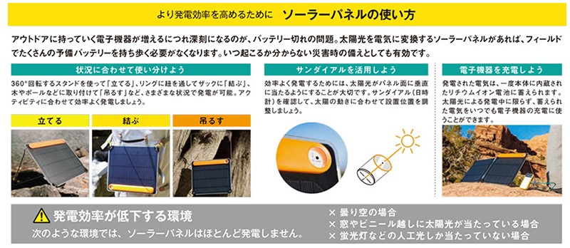 バイオライトソーラーパネル10+ PLUS 太陽光発電 アウトドア 災害グッズ mont-bell（モンベル） BioLite バイオライト ソーラーパネル10 PLUS