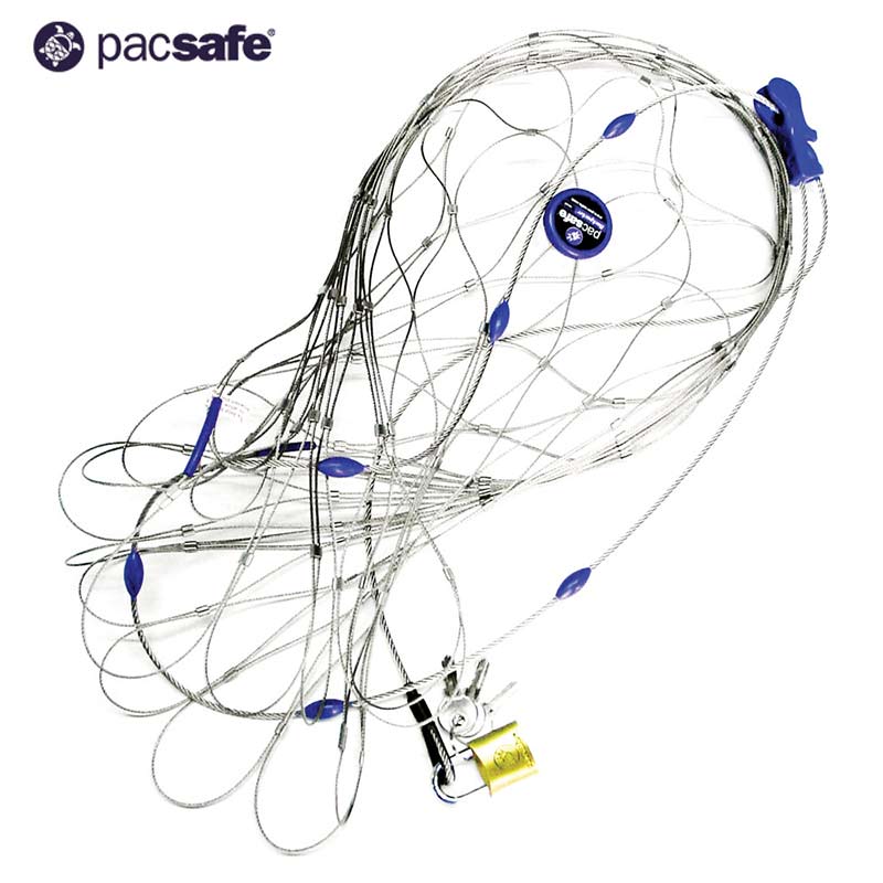 値下げ　Pacsafe 85L バックパック用スチールメッシュワイヤーネット PacSafe パックセーフ 85 バックパック用ワイヤーメッシュ 鍵