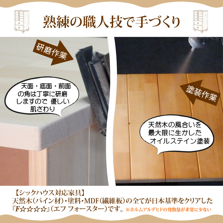 多段チェスト A4 7段 書類 引き出し 収納 電話台 FAX台 天然木製 送料