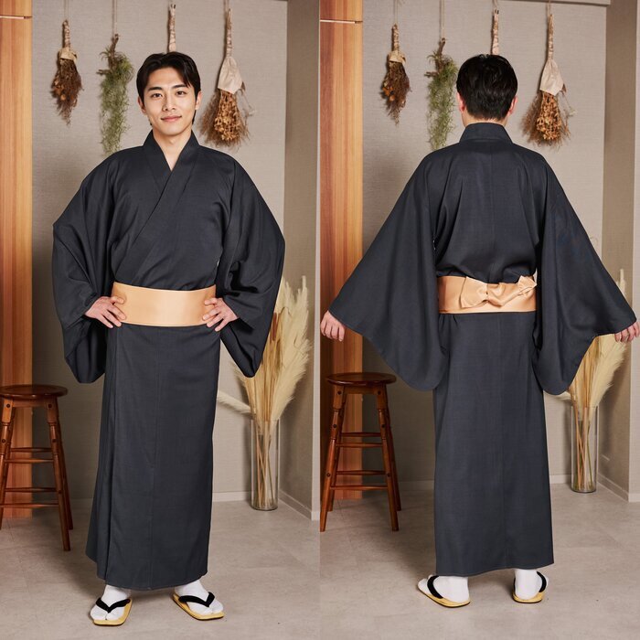 セレクト着物 着物 炭黒 NPの画像2