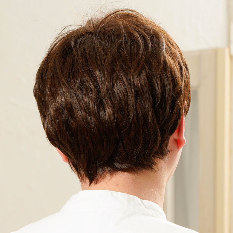 ラパンドアールオムメンズフルウィッグ後ろの画像