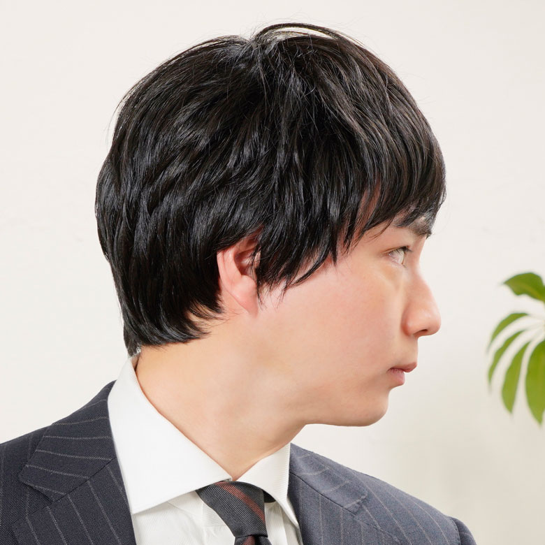 ラパンドアールオムメンズフルウィッグ横の画像