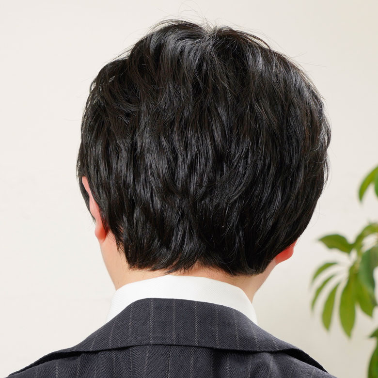 ラパンドアールオムメンズフルウィッグ後ろの画像