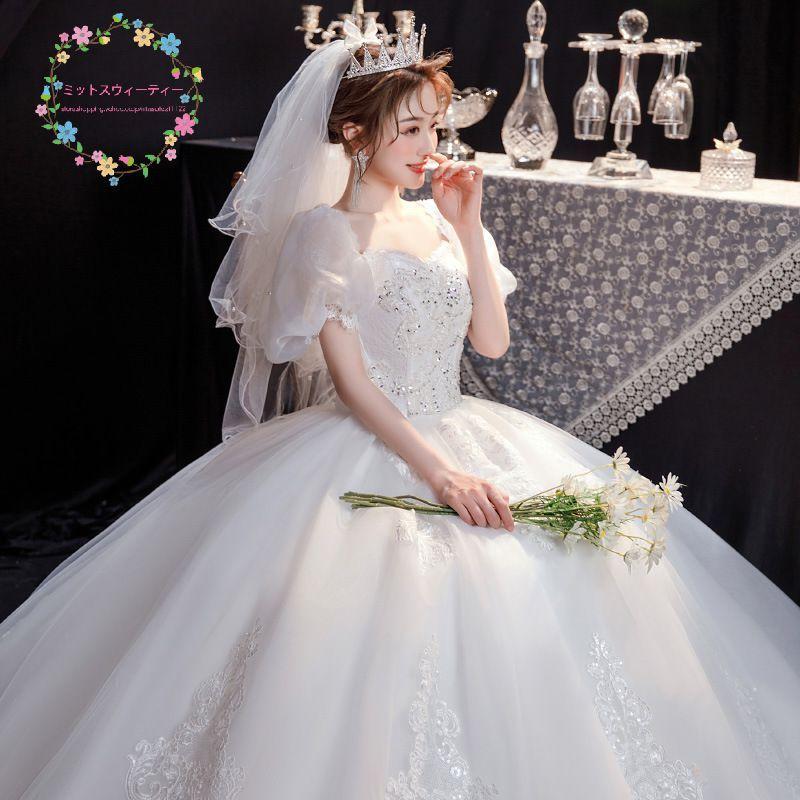 ウエディングドレス 結婚式 花嫁 9XL 大きいサイズ 二次会 プリンセス