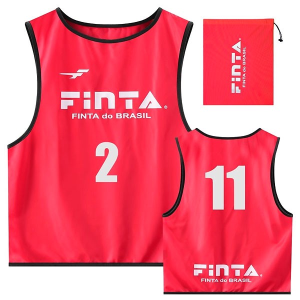 FINTA（フィンタ） サッカー・フットサル用　ビブス　10枚入り（レッド・サイズ：フリー） ユニセックス FNT-FT6513-7100-F返品種別A FINTA（フィンタ） FT6513 7100 レッド サッカー ビブス（10枚セット