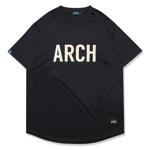 ★22SS★【WKNDRS】★ARCH SS T-SHIR.T★Tシャツ★ ARCH(アーチ) T123102 BLK バスケットボール Tシャツ cracked