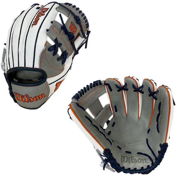 Wilson（ウイルソン） WBW101569 GRYWHT 野球 軟式 グラブ ワナビー