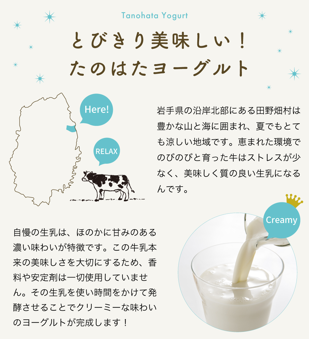 とびきり美味しい！たのはたヨーグルト