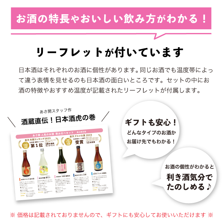 お酒の飲み方ついてます