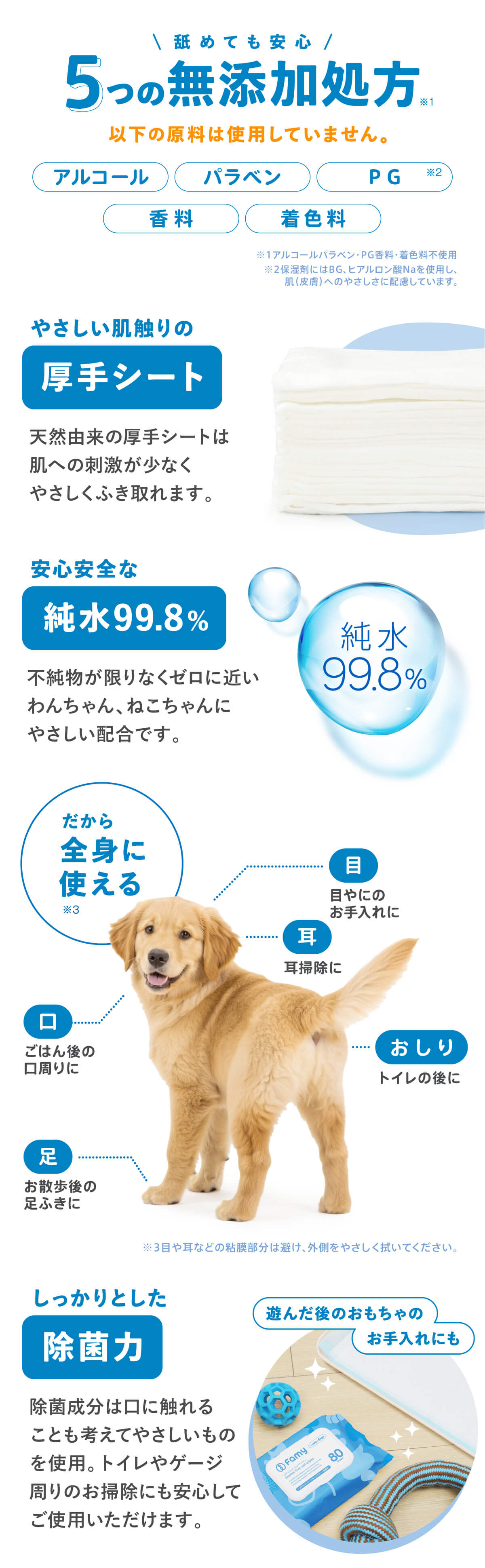 Famy 犬猫兼用 ウェットティッシュ