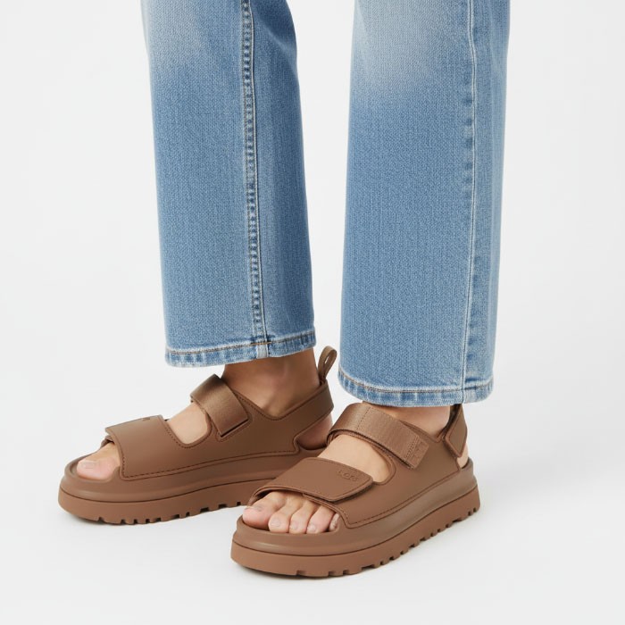 【並行輸入品】 アグ UGG 大人もOK キッズ サンダル ゴールデングロウ GoldenGlow 厚底 スポーツサンダル ストラップ 靴 シューズ 2026年春夏新作 1152813Kの画像