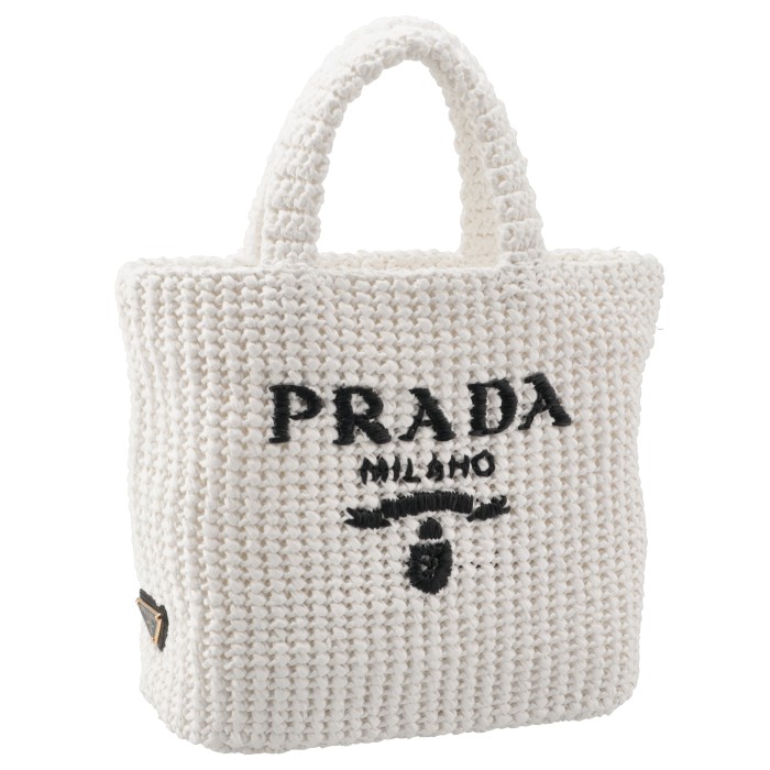PRADA（プラダ） 【並行輸入品】 トートバッグ クロシェ 三角ロゴ
