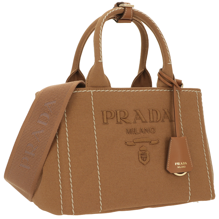 プラダ BN1702 ハンドバッグ ベージュ  PRADA ナッパゴーフル 2WAY ショルダーバッグ PRADA（プラダ） 【並行輸入品】 ハンドバッグ CANAPA スモール