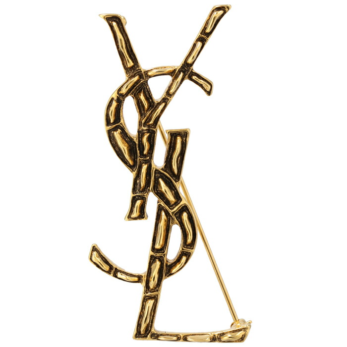 SAINT LAURENT 【並行輸入品】 PARIS ブローチ カサンドラ