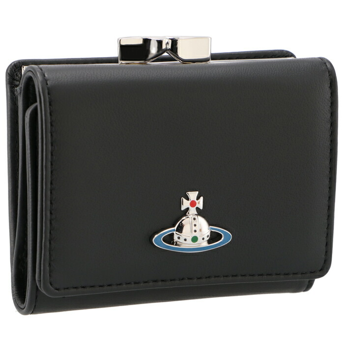 Vivienne Westwood 三つ折り財布 レザー がま口 5115002KW L001L Vivienne Westwood VIVIENNE WESTWOOD 財布 がま口 三つ折り