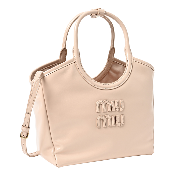 【並行輸入品】 ミュウミュウ MIU MIU ハンドバッグ アイビー スモール ソフトレザー 横型 IVY ショルダーバッグ 2026年春夏新作 5BA284 2IEO_1