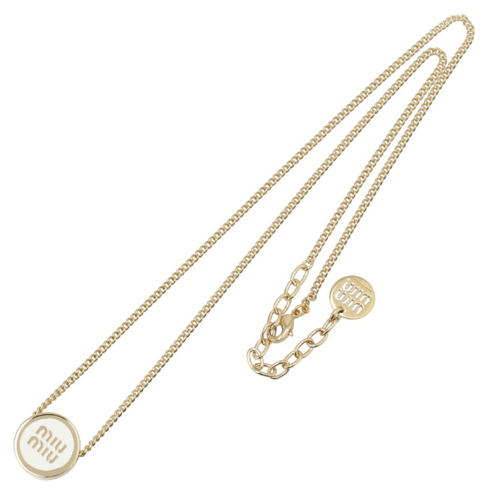 miu miu(ミュウミュウ) 【並行輸入品】 ネックレス ロゴ エナメル miu miu(ミュウミュウ) 【並行輸入品】 ネックレス ロゴ エナメル