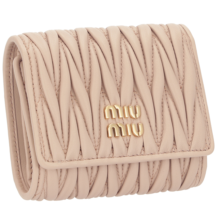 miu miu（ミュウミュウ） 【並行輸入品】 財布 三つ折り スモール